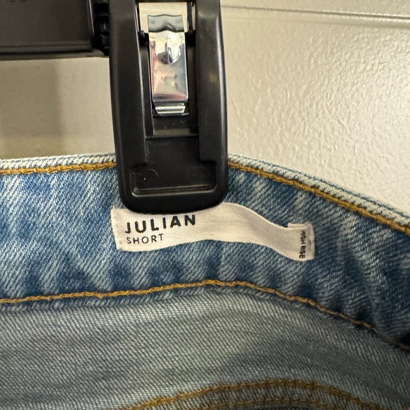 Dear John Light Blue Distressed Jean Shorts - Picture 6 of 6